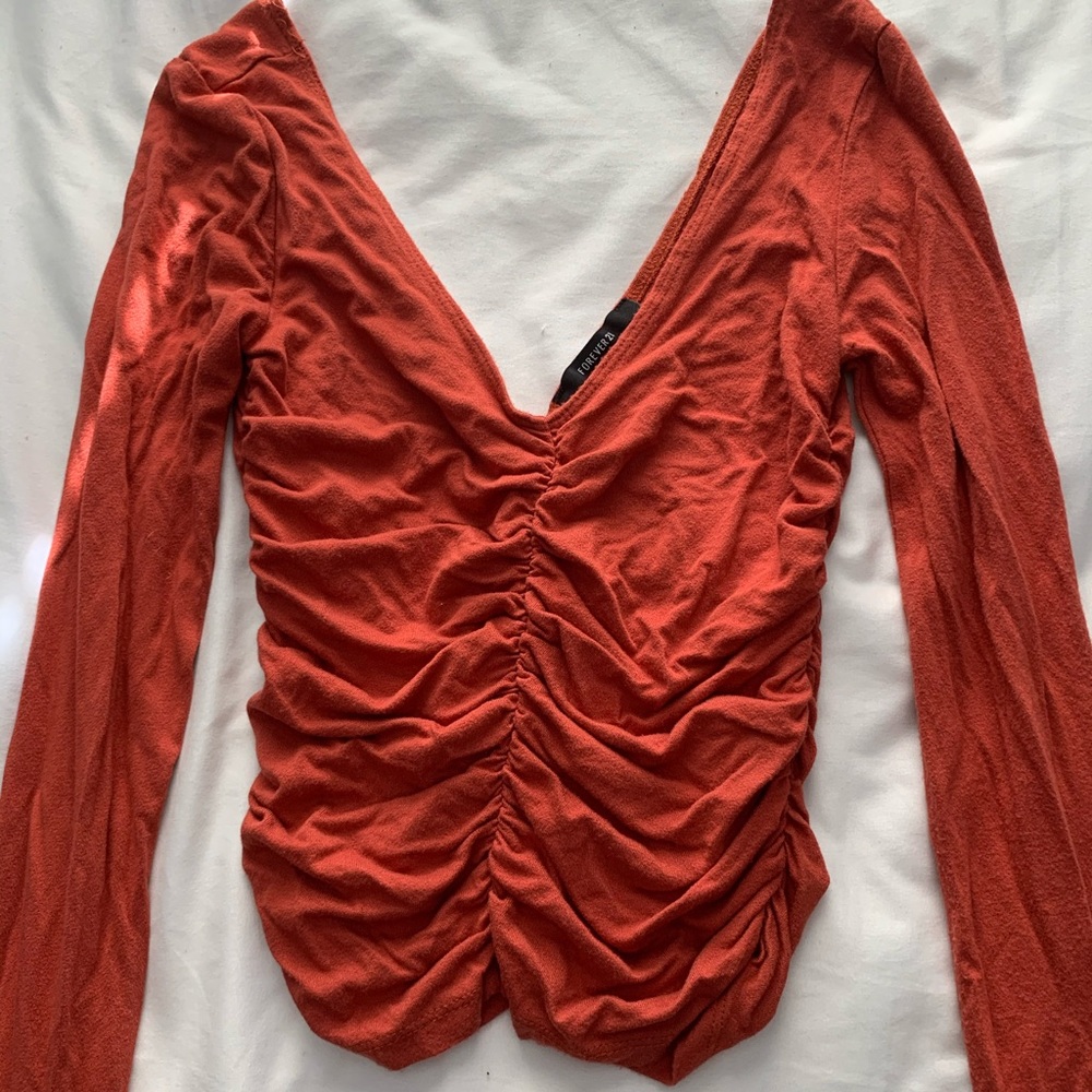 rouched shirt